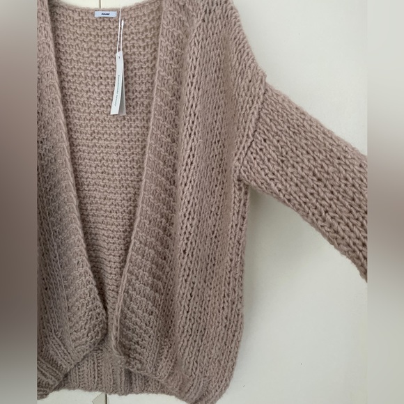 (S/M)Maiami CURLY ALPACA LONG CARDIGAN - Picture 4 of 5